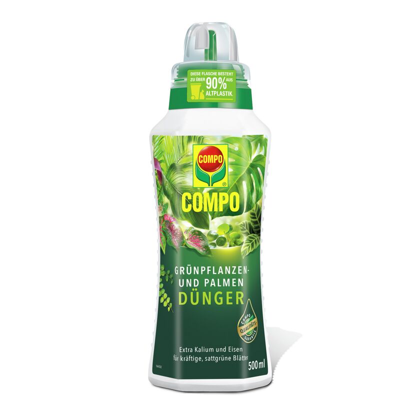 COMPO Grünpflanzen- und Palmendünger, 500 ml Flasche