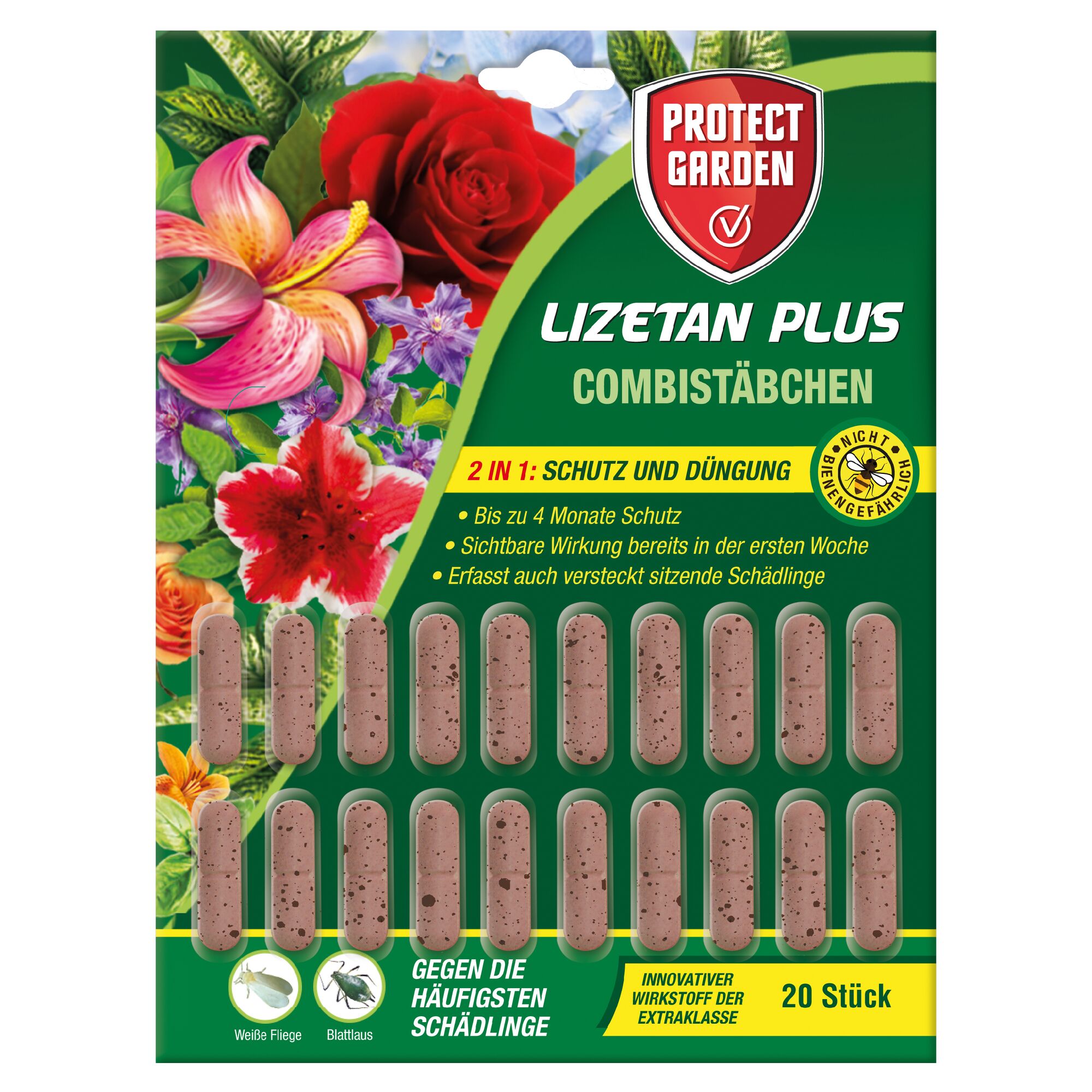 Lizetan Plus Combistäbchen Verpackung