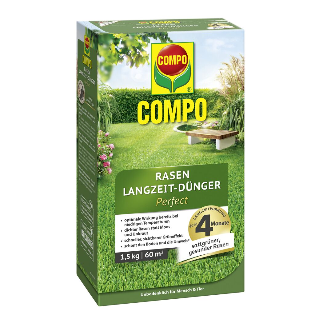 COMPO Rasendünger Perfect 1,5 kg für 60 m²
