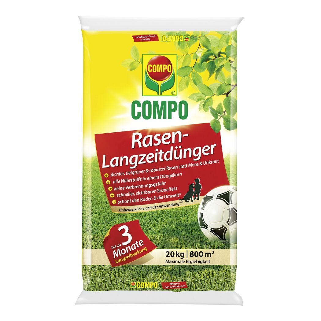 COMPO Rasendünger für 3 Monate Langzeitwirkung
