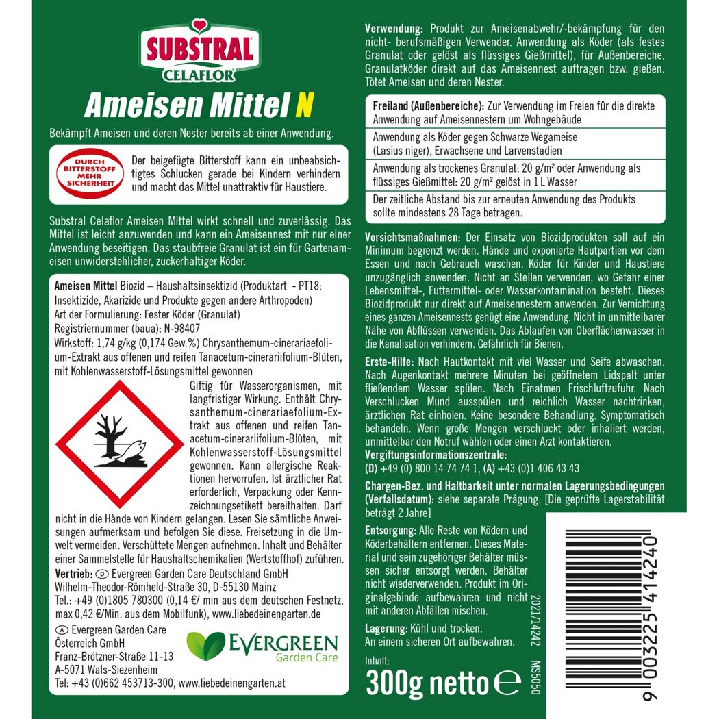 Substral Celaflor Ameisen Mittel N 300g