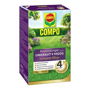 COMPO Rasendünger gegen Unkraut + Moos Komplettpflege 3 kg