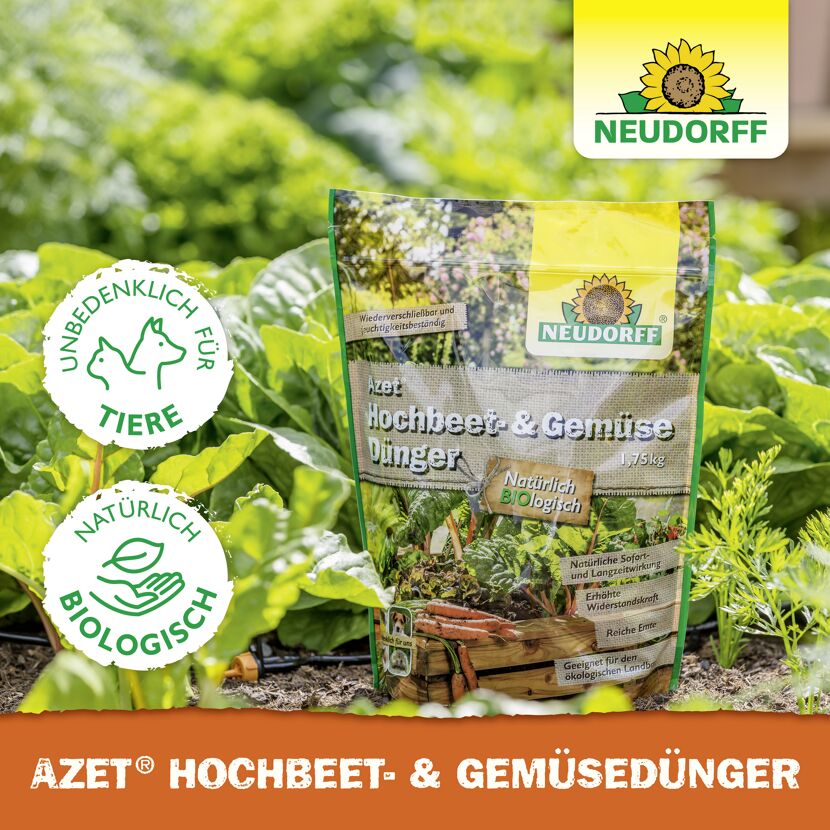 Dünger 'Azet' für Hochbeete und Gemüse
