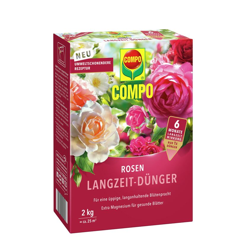 COMPO Rosen-Langzeitdünger, 2 kg für ca. 25 m²