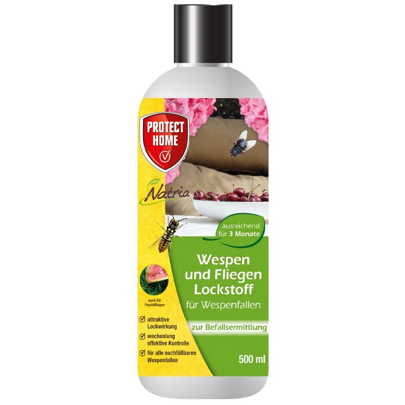 Natria Wespen- und Fliegenlockstoff für Wespenfallen 500ml Flasche