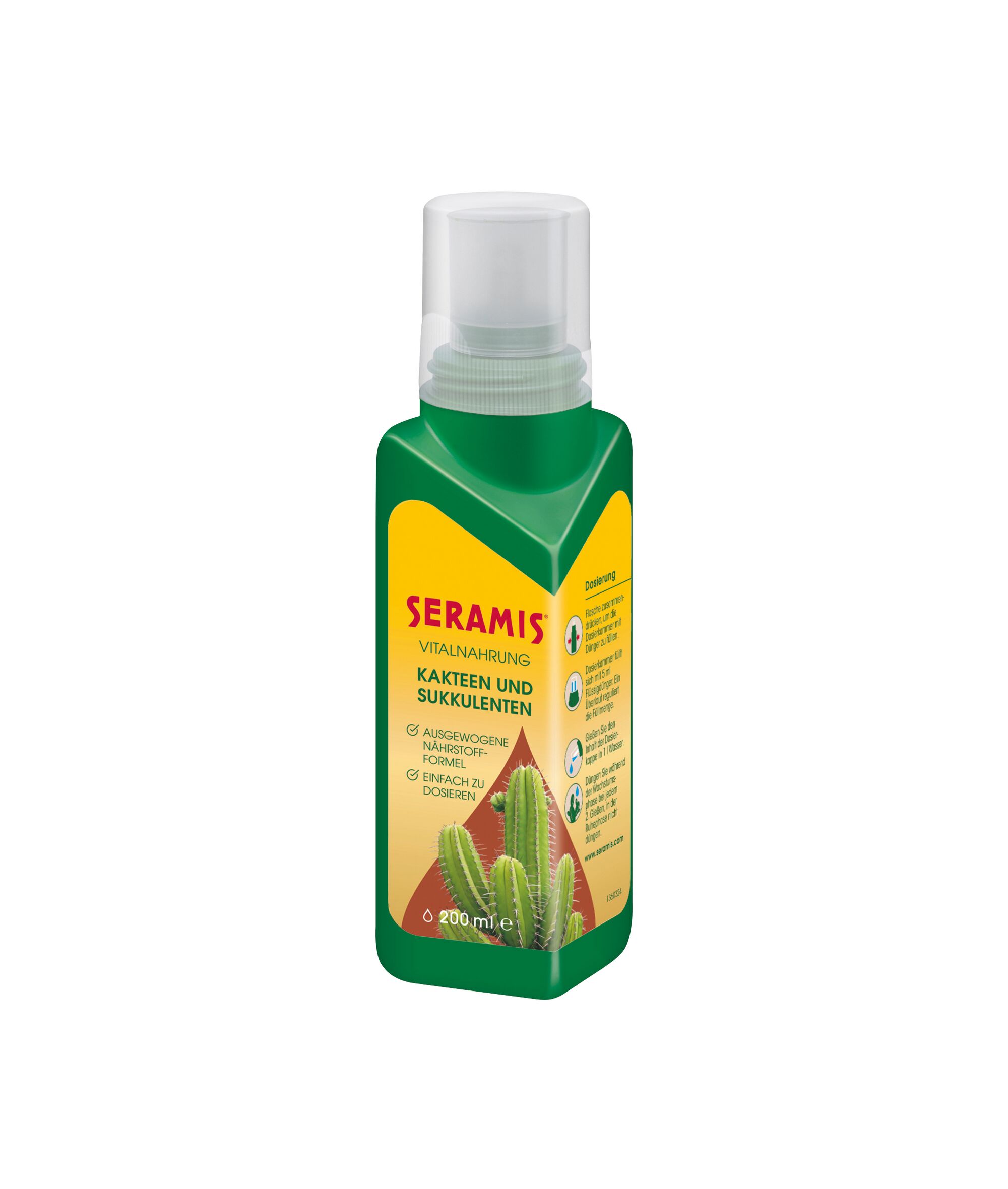 Seramis Vitalnahrung für Kakteen und Sukkulenten, 200ml Flasche
