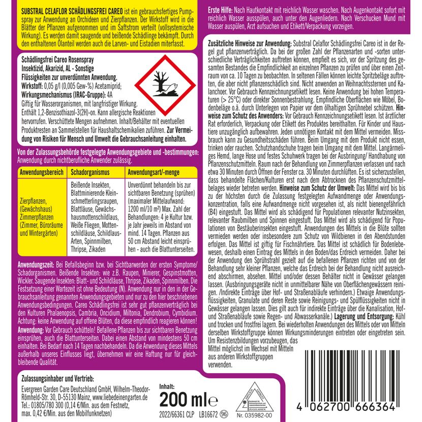 Substral Celaflor Schädlingsfrei Careo Pumpspray