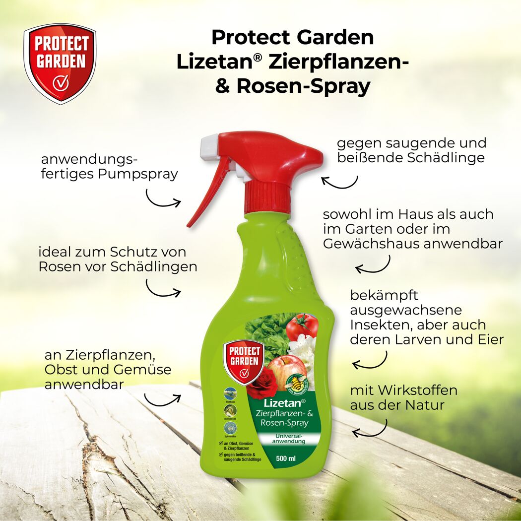 Lizetan Zierpflanzen- & Rosenspray, 500 ml Flasche