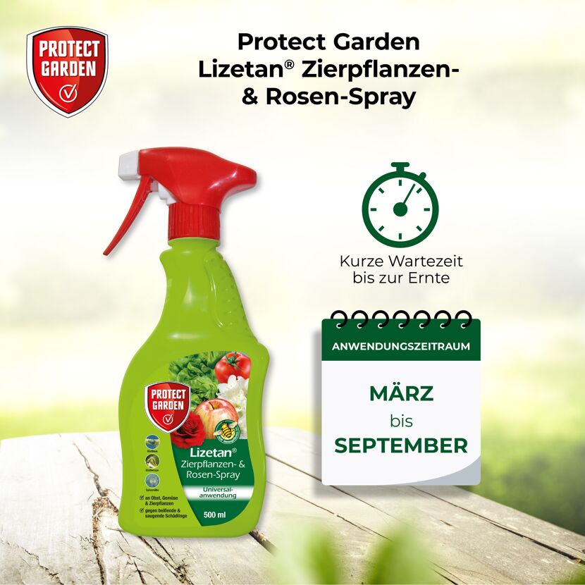 Zierpflanzen- & Rosenspray 'Lizetan' gegen Schädlinge 500 ml