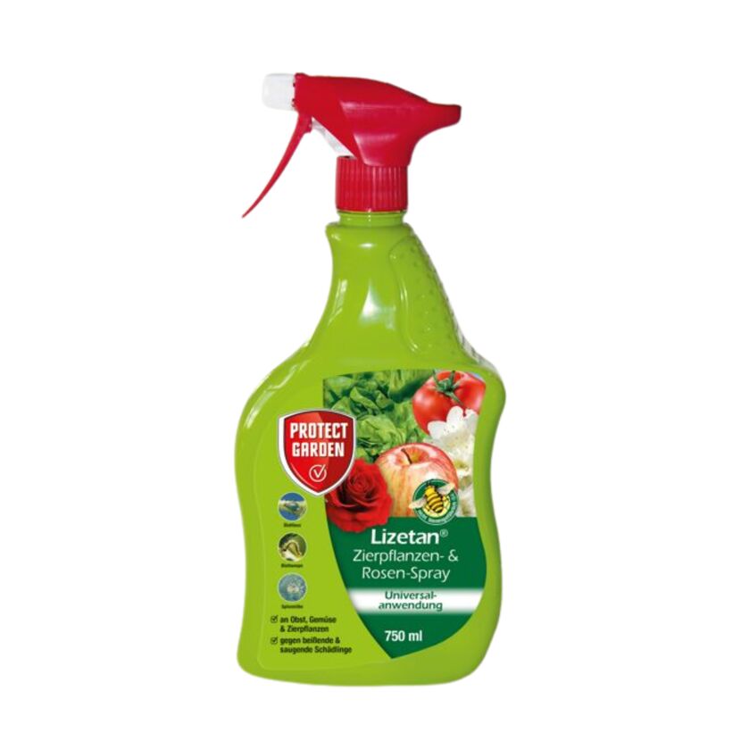 Lizetan Zierpflanzen- & Rosenspray Flasche 750 ml mit Sprühkopf.