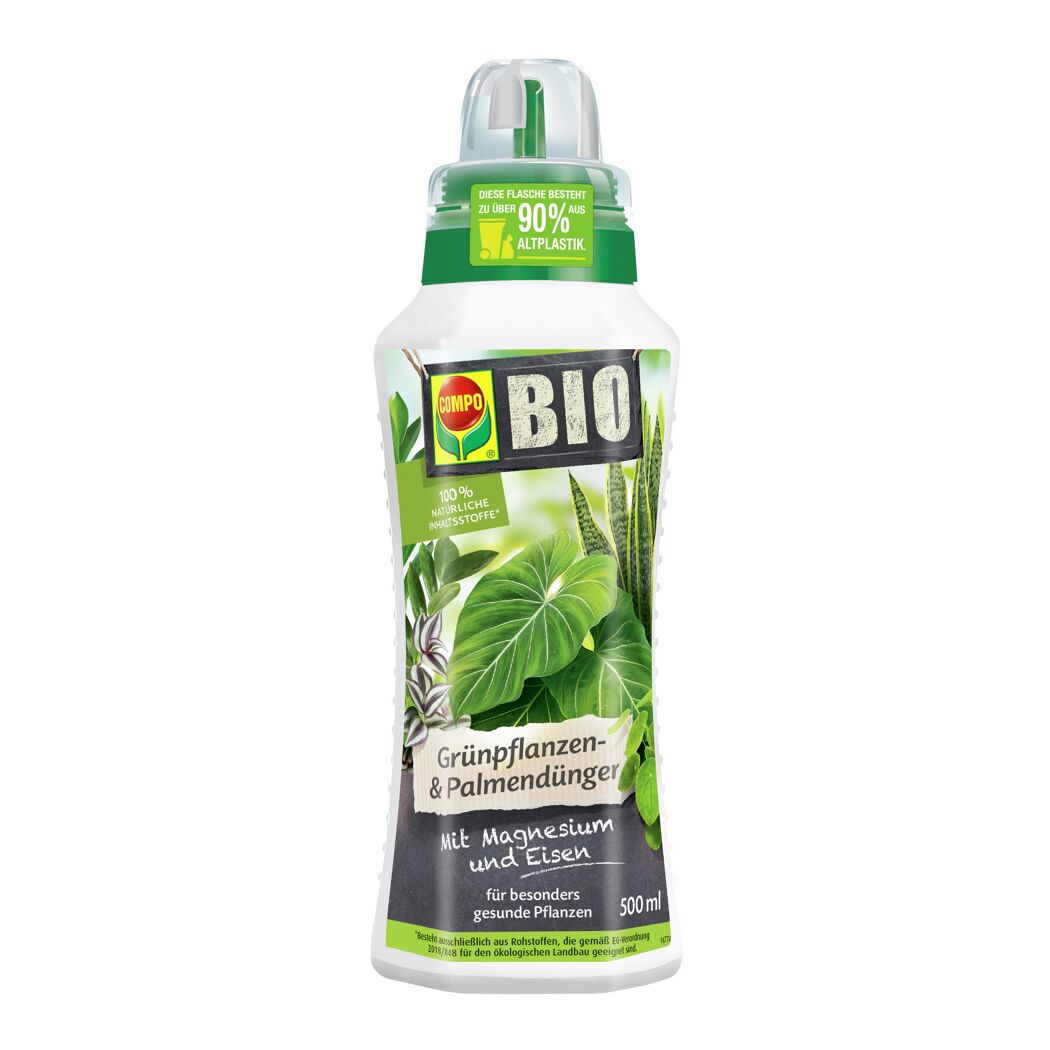 COMPO BIO Grünpflanzen- & Palmendünger, 500 ml Flasche