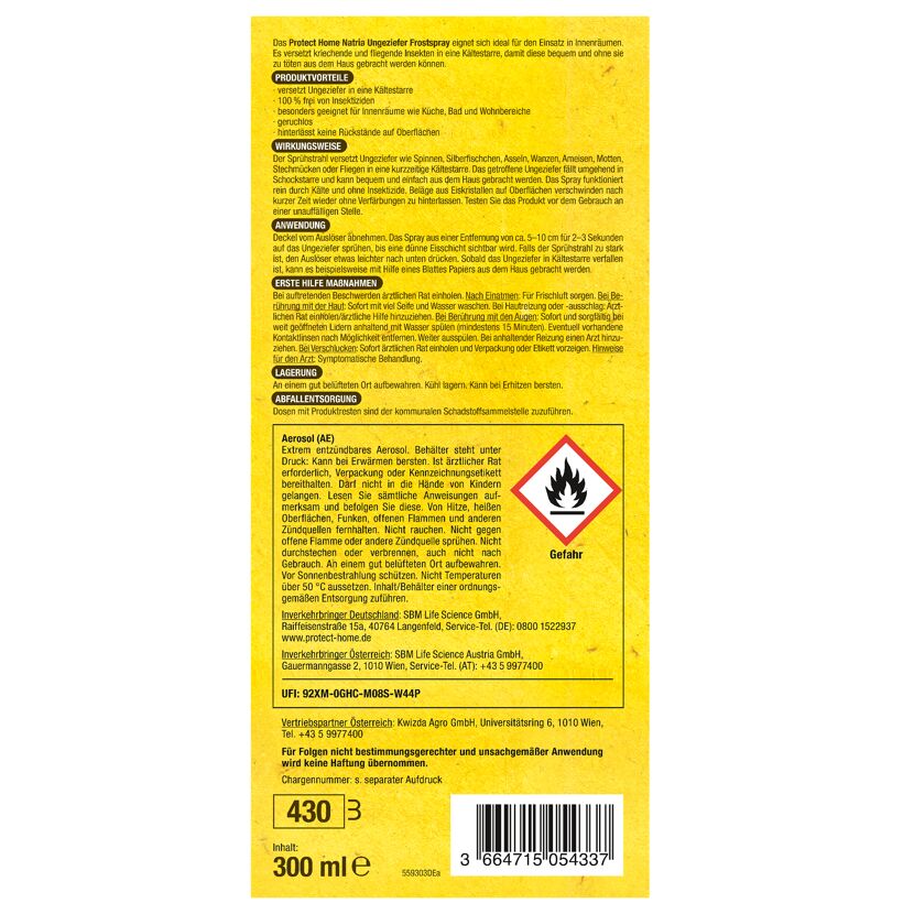 Protect Home Natria Ungeziefer Frostspray 300 ml