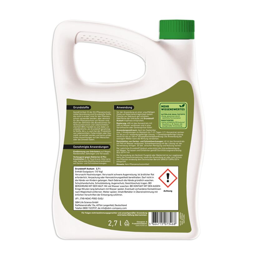 Grundstoff Acetum 2,7 l