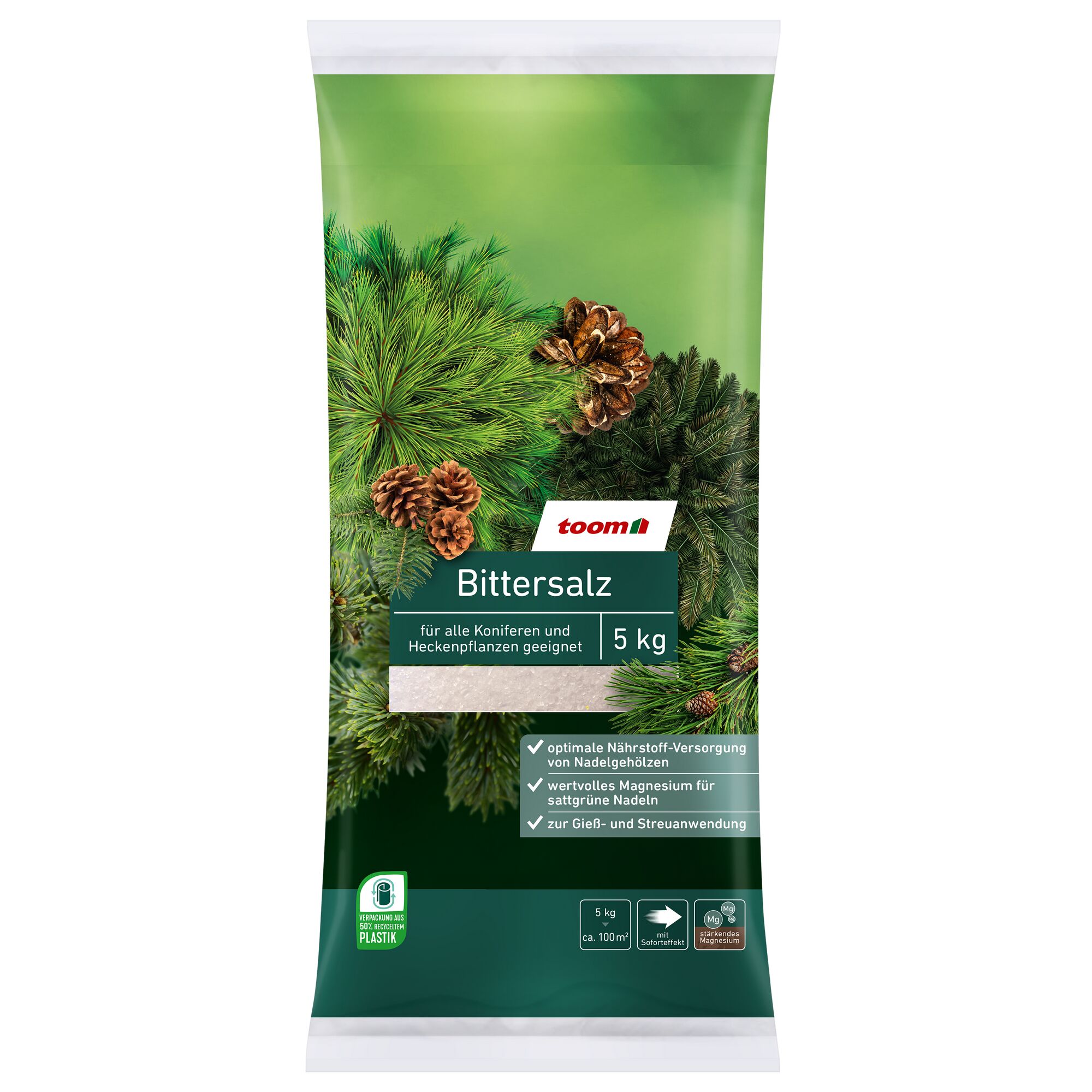 Toom Bittersalz 5 kg für Koniferen und Heckenpflanzen