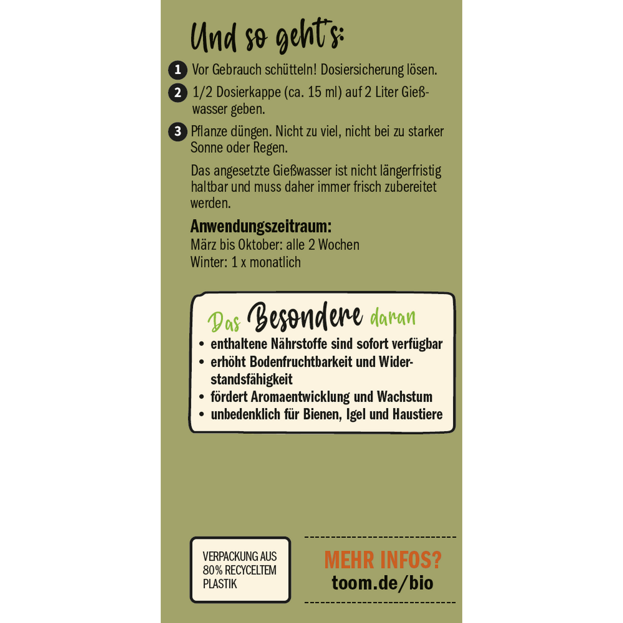 Naturtalent by toom® Bio-Obst- und Gemüsedünger 1 l