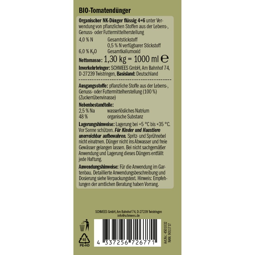 Naturtalent by toom® Bio-Tomatendünger 1 l
