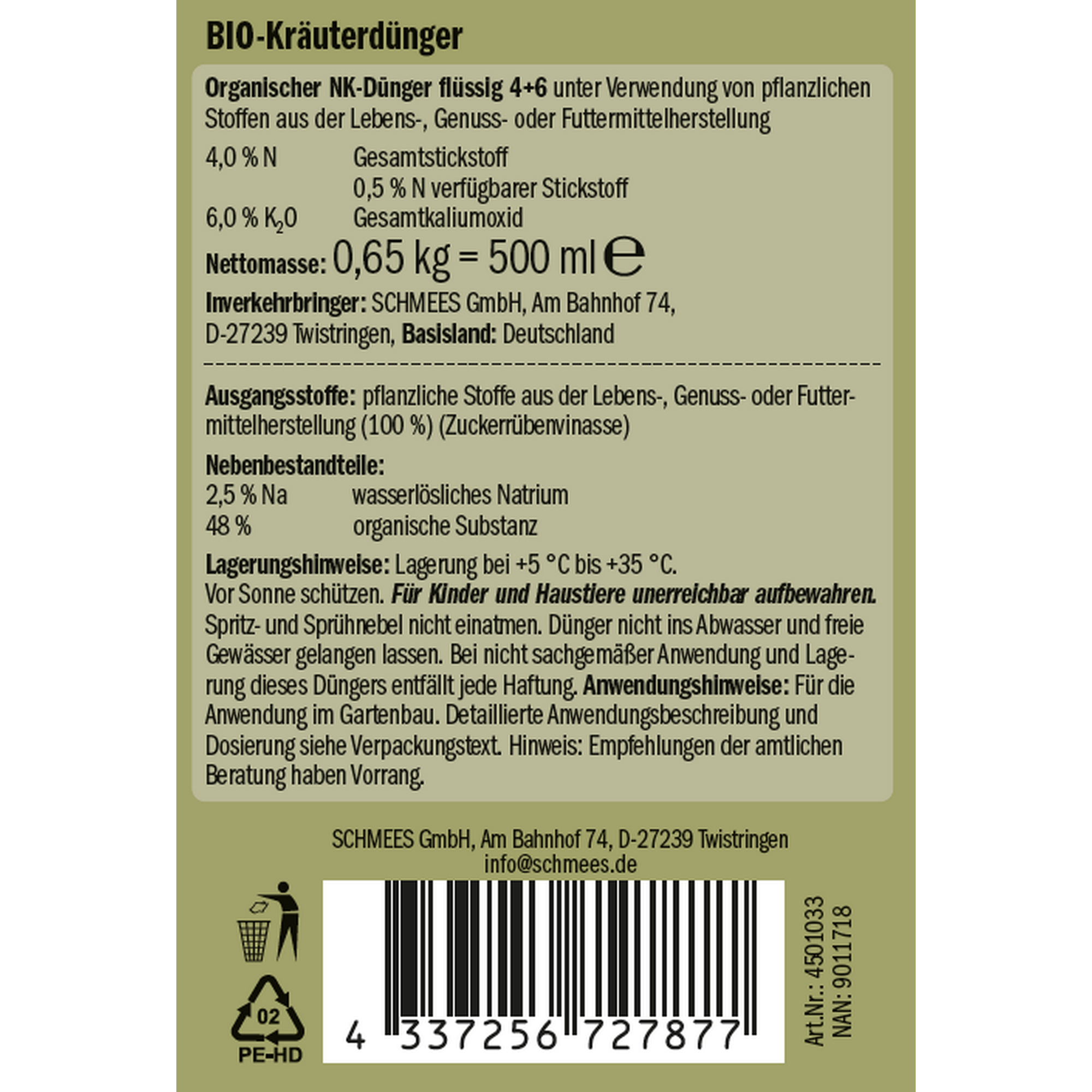 Naturtalent by toom® Bio-Kräuterdünger 500 ml