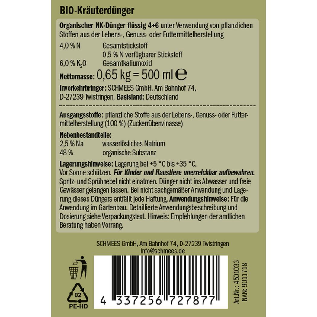 Naturtalent by toom® Bio-Kräuterdünger 500 ml