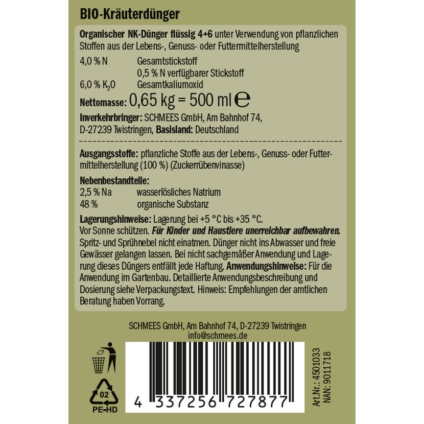 Naturtalent by toom® Bio-Kräuterdünger 500 ml