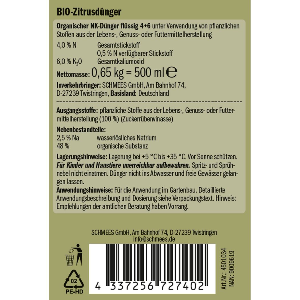 Naturtalent by toom® Bio-Zitrusdünger 500 ml