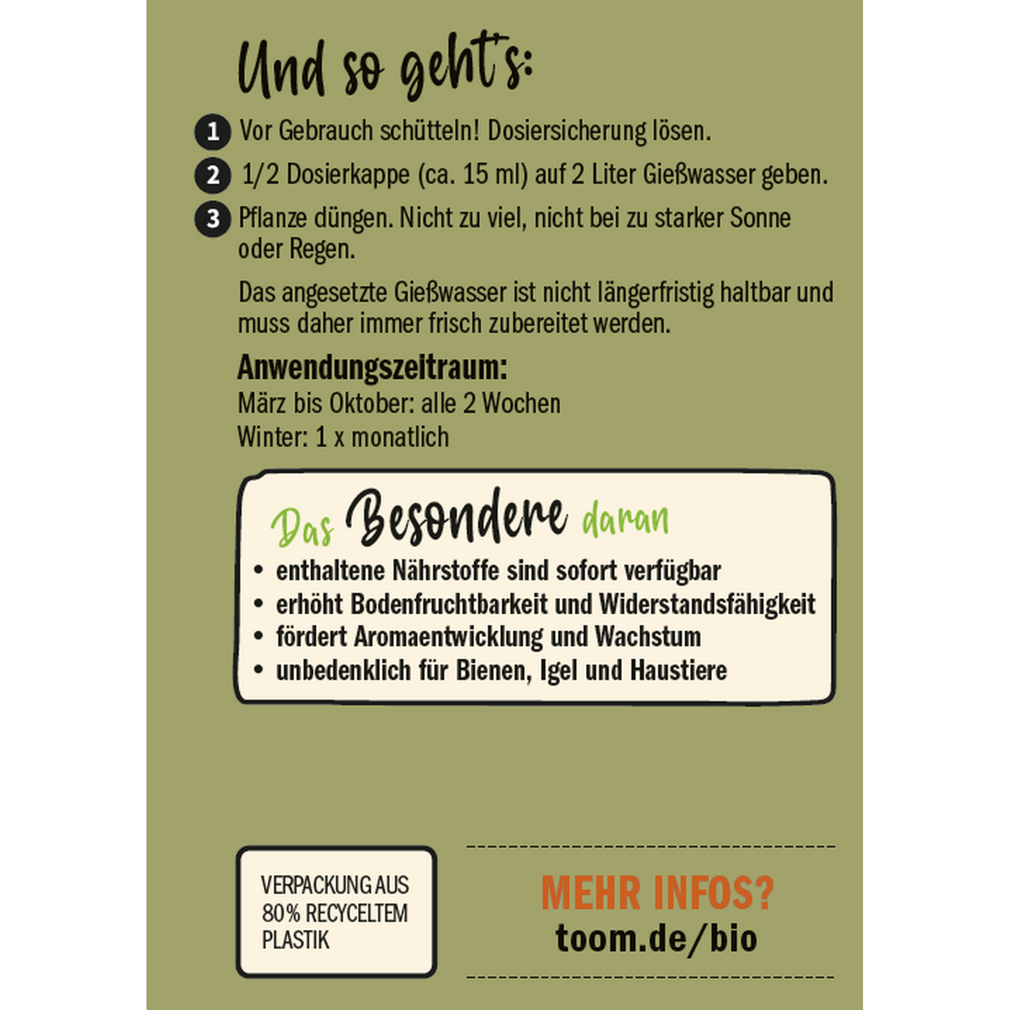 Naturtalent by toom® Bio-Obst- und Gemüsedünger 500 ml