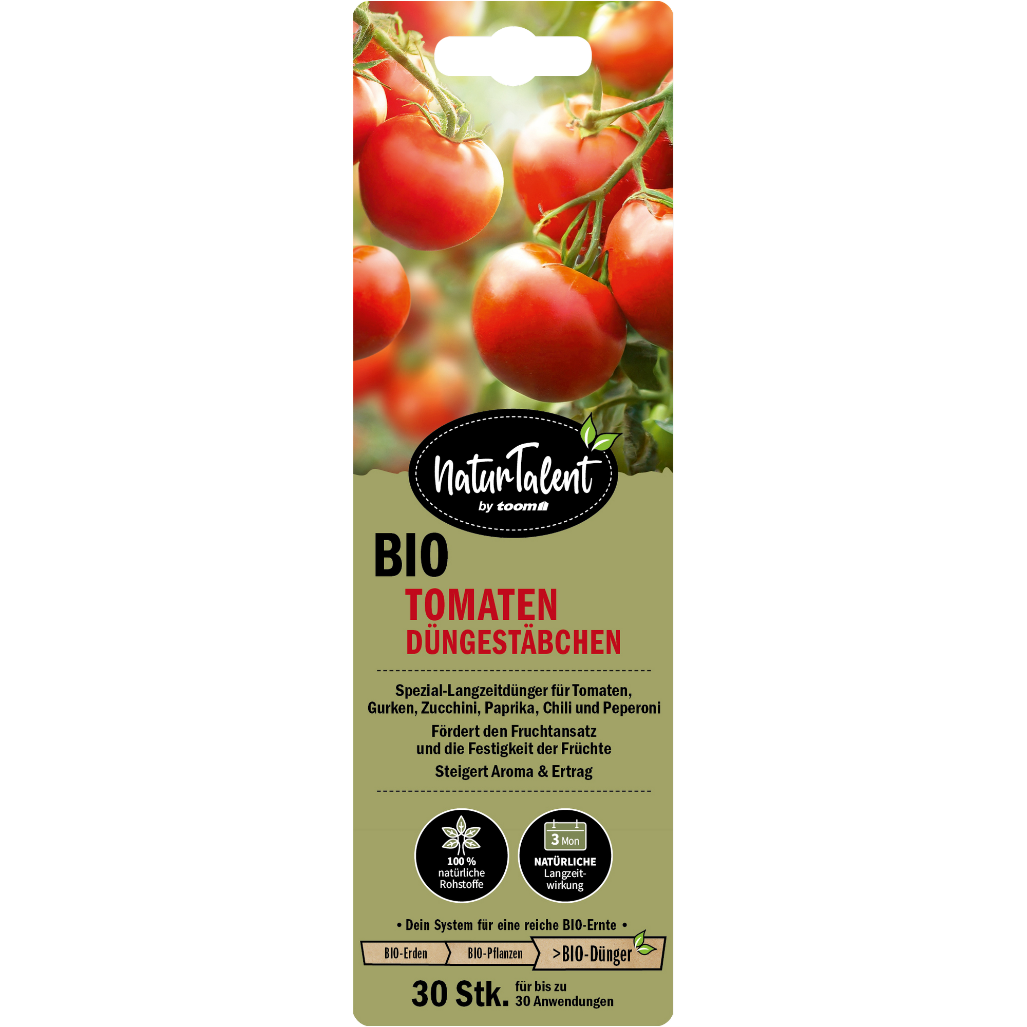 Naturtalent by toom® Bio-Tomatendüngestäbchen 30 Stück + product picture