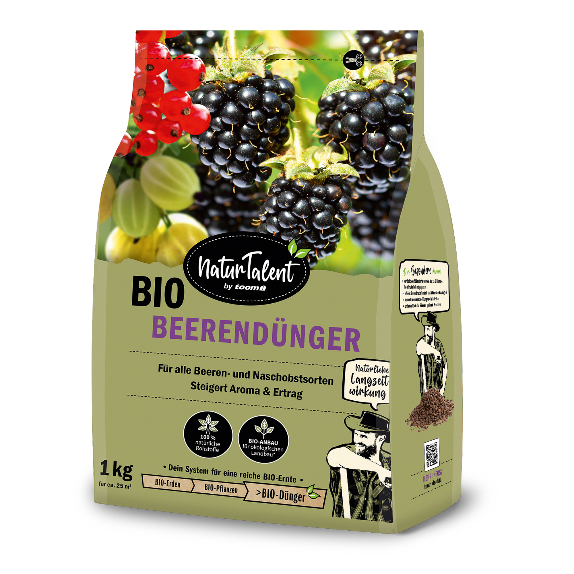 Naturtalent by toom® Bio-Beerendünger 1 kg + product picture