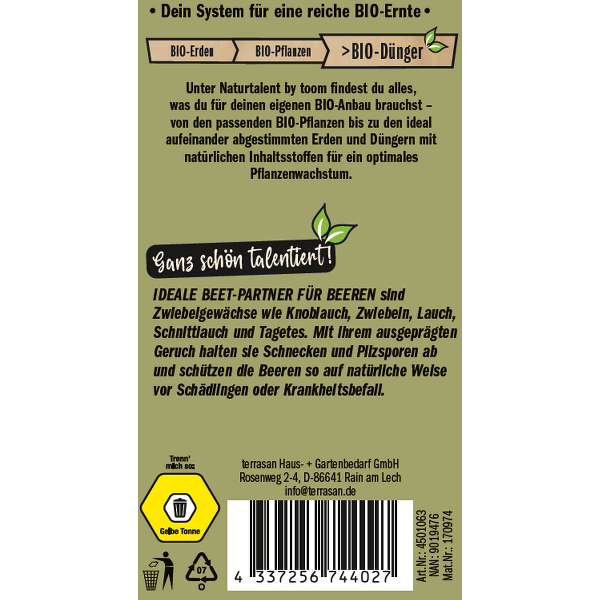 Naturtalent by toom® Bio-Beerendünger 1 kg