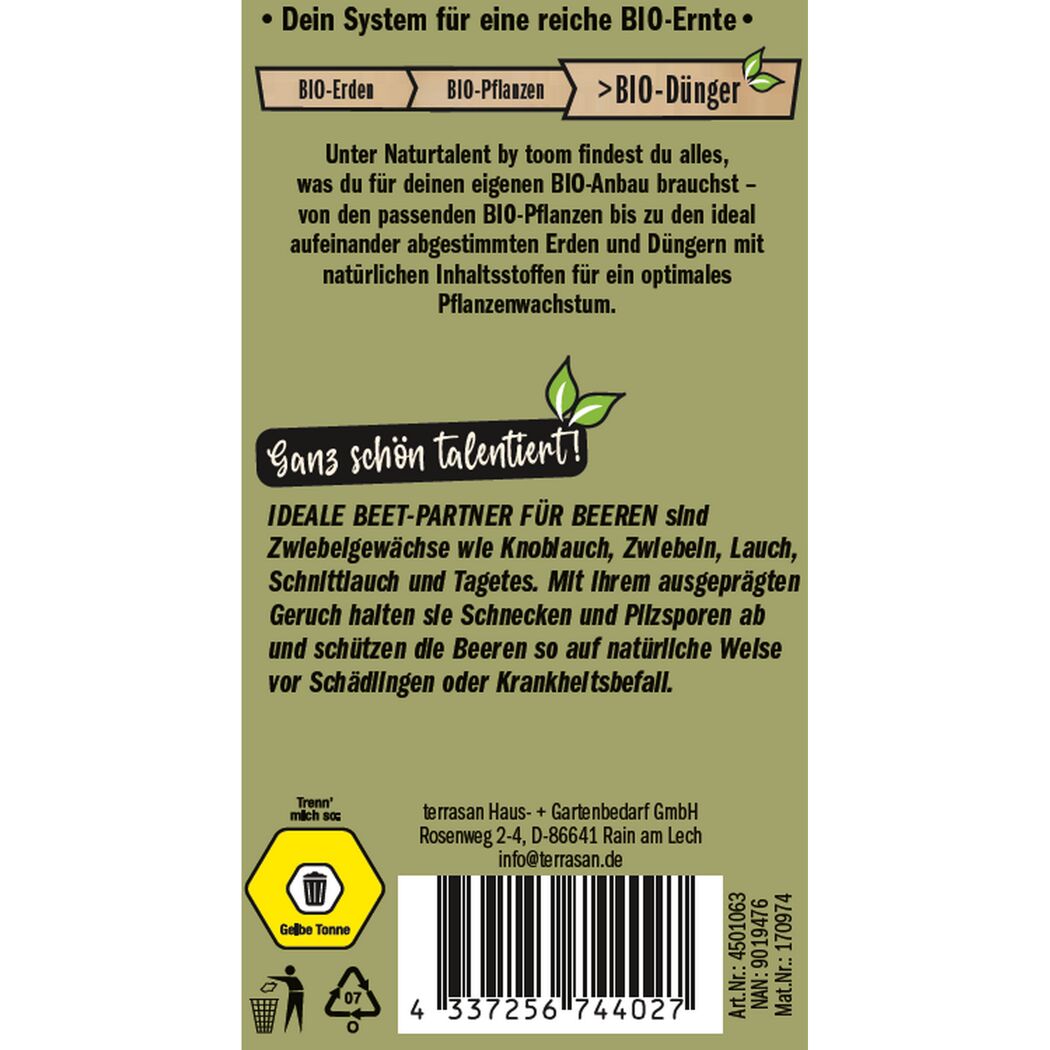 Naturtalent by toom® Bio-Beerendünger 1 kg