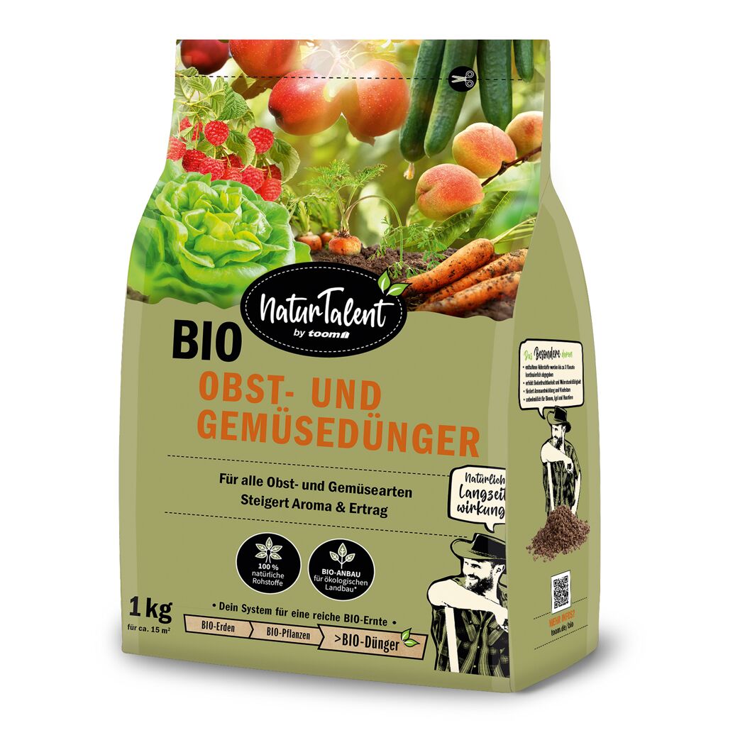 Naturtalent by toom® Bio-Obst- und Gemüsedünger 1 kg