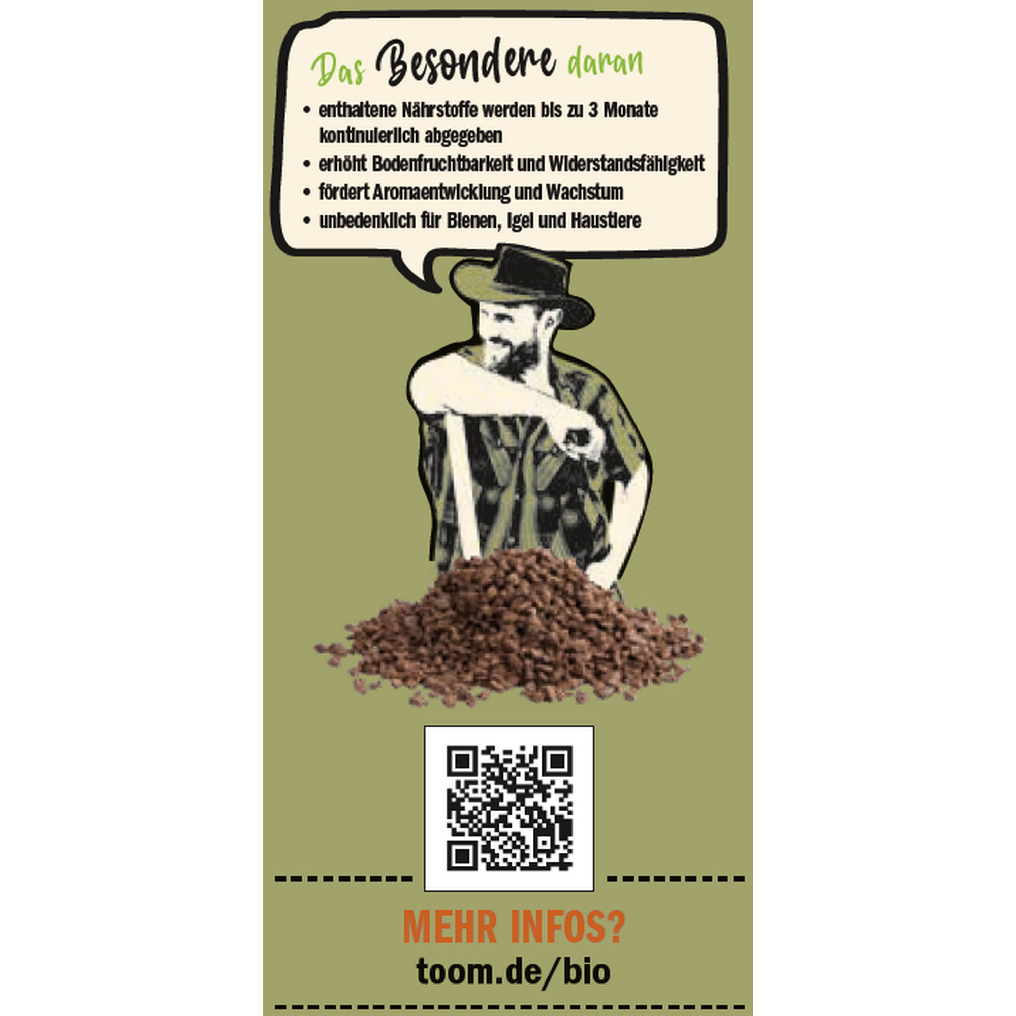 Naturtalent by toom® Bio-Obst- und Gemüsedünger 1 kg
