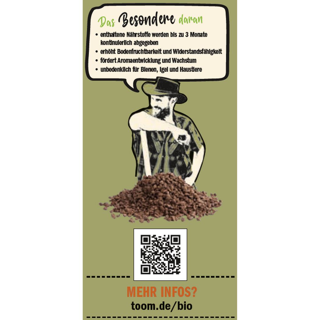 Naturtalent by toom® Bio-Obst- und Gemüsedünger 1 kg