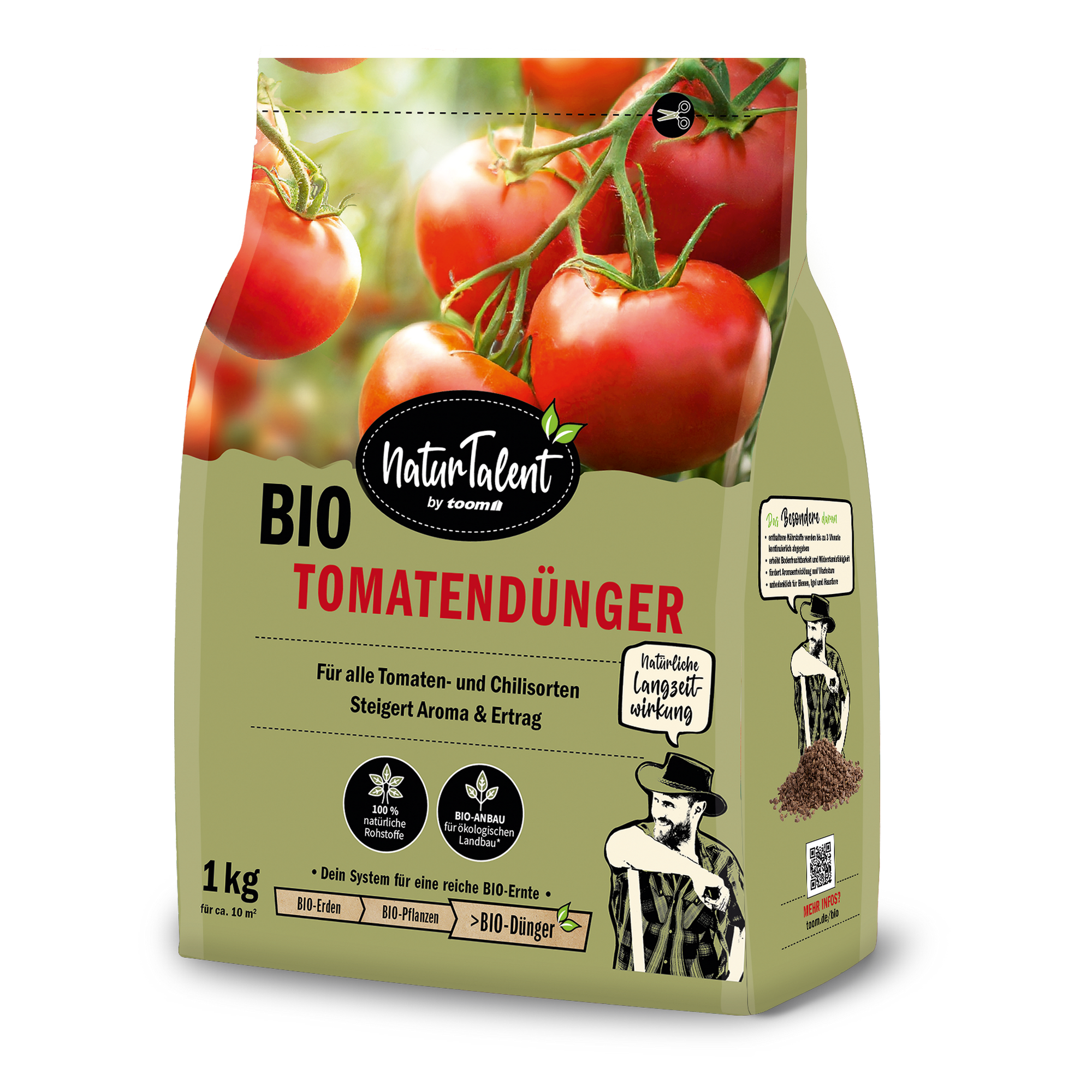 Naturtalent by toom® Bio-Tomatendünger 1 kg + product picture