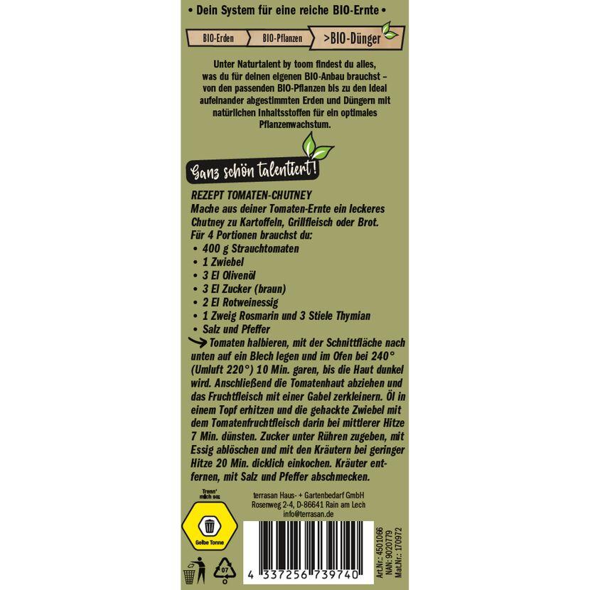Naturtalent by toom® Bio-Tomatendünger 1 kg