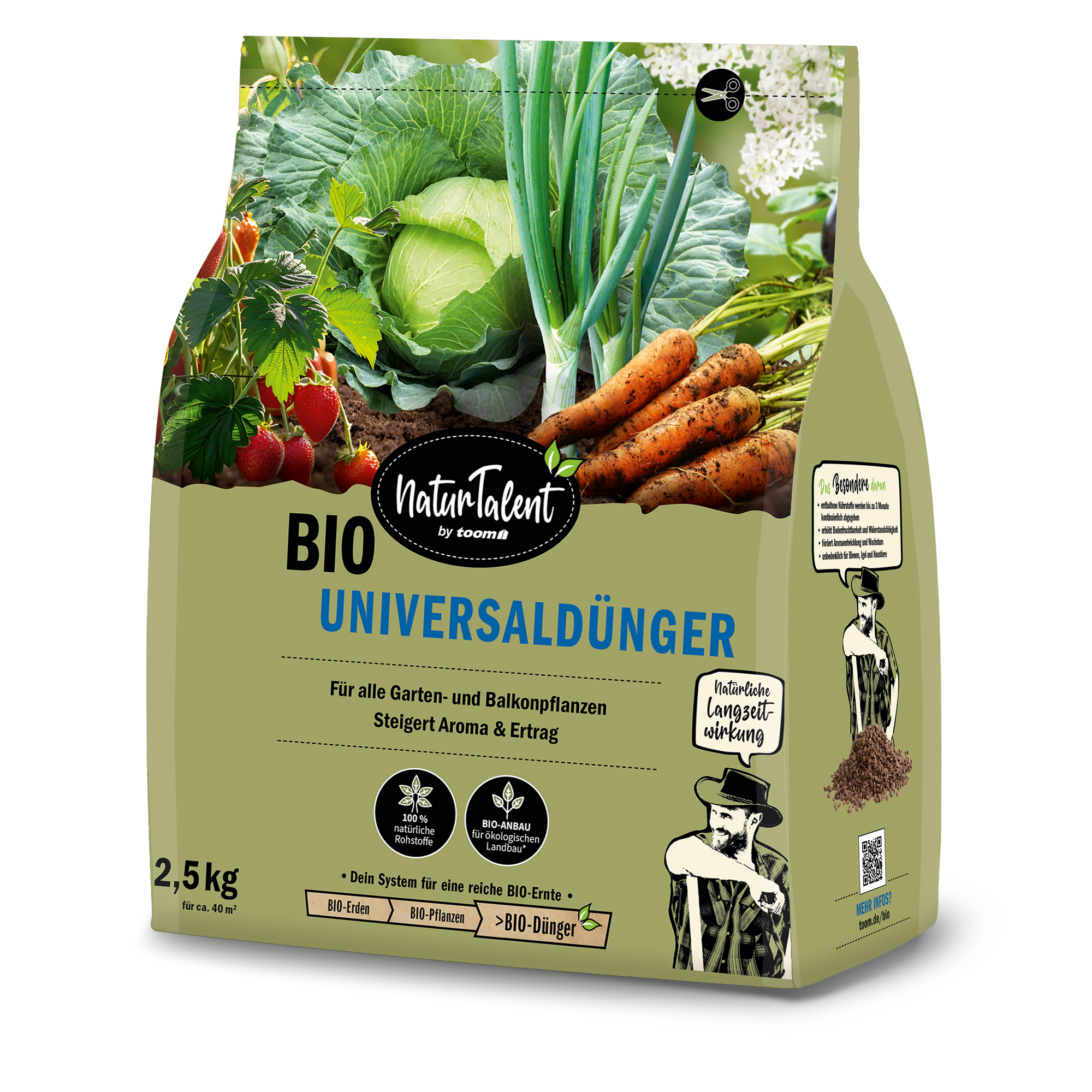 Naturtalent by toom® Bio-Universaldünger 2,5 kg + product picture