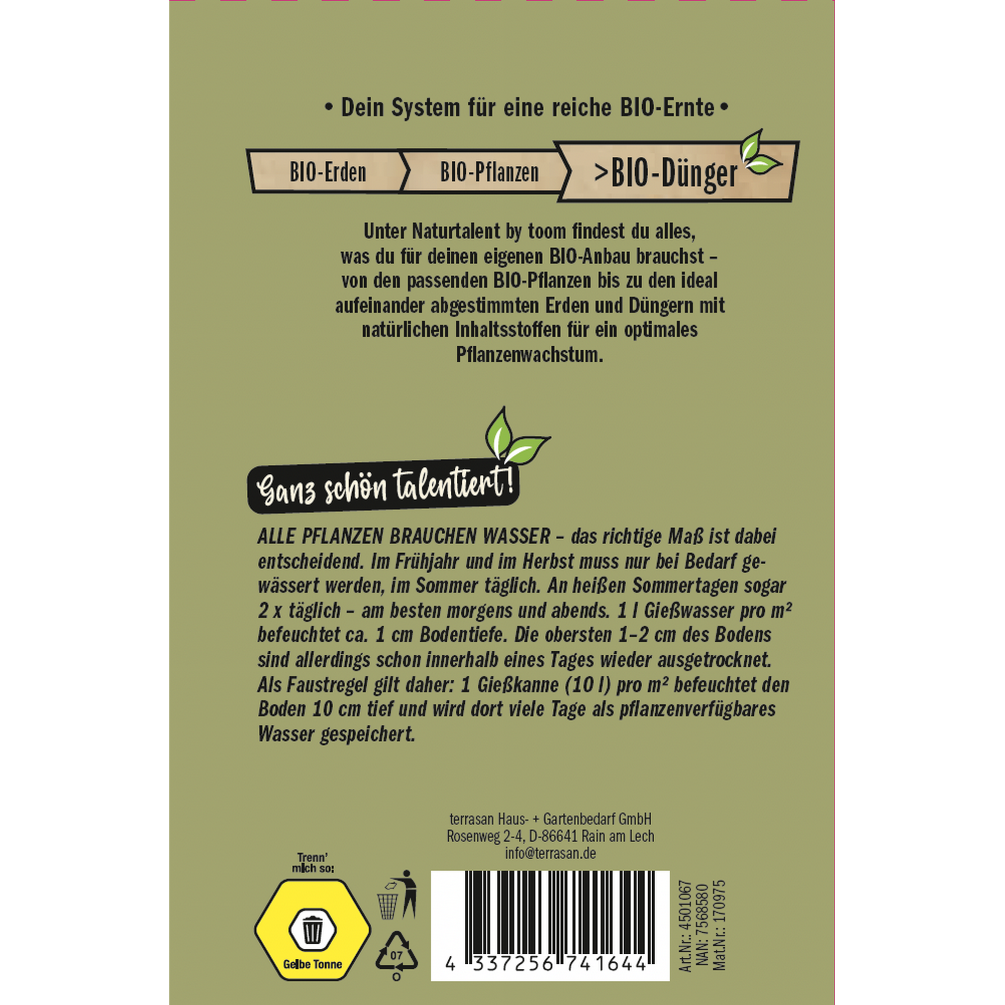 Naturtalent by toom® Bio-Universaldünger 2,5 kg