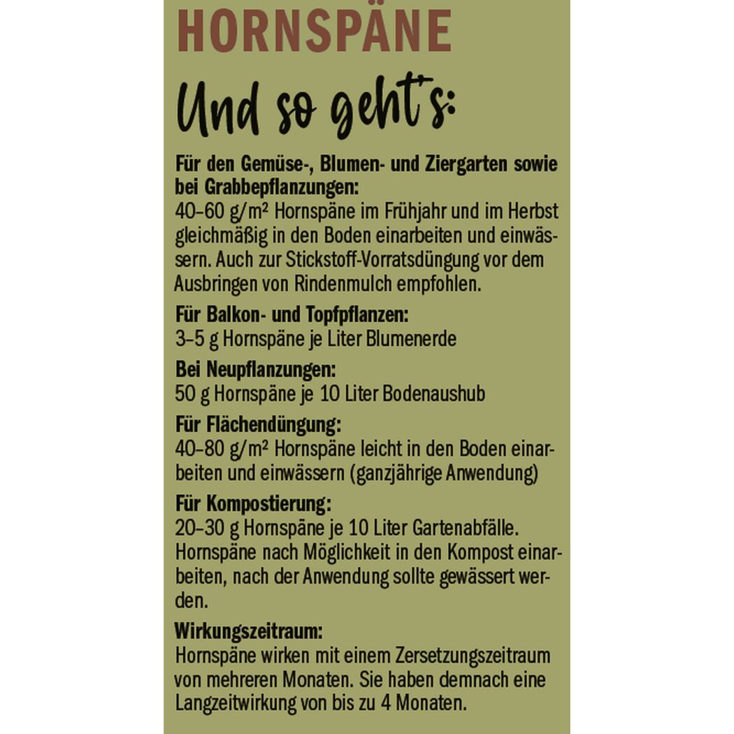 Naturtalent by toom® Bio-Hornspäne 1 kg