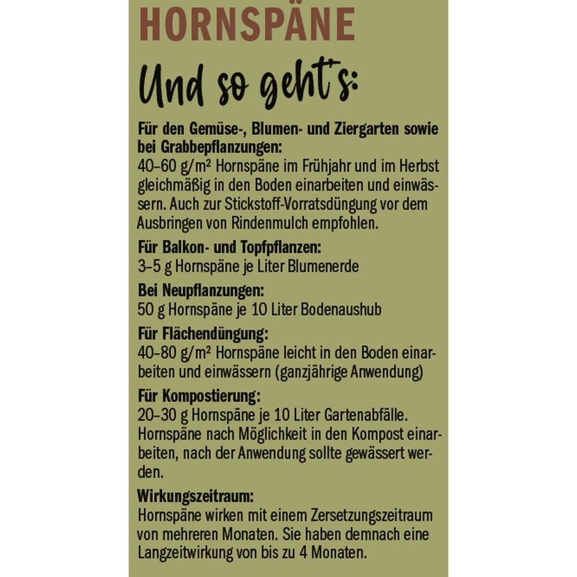 Naturtalent by toom® Bio-Hornspäne 1 kg