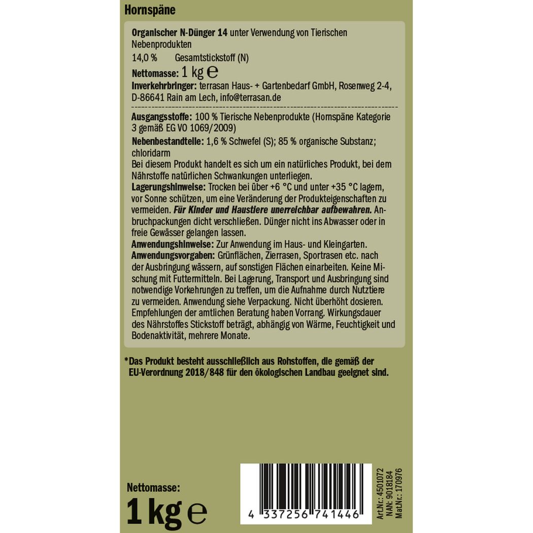 Naturtalent by toom® Bio-Hornspäne 1 kg