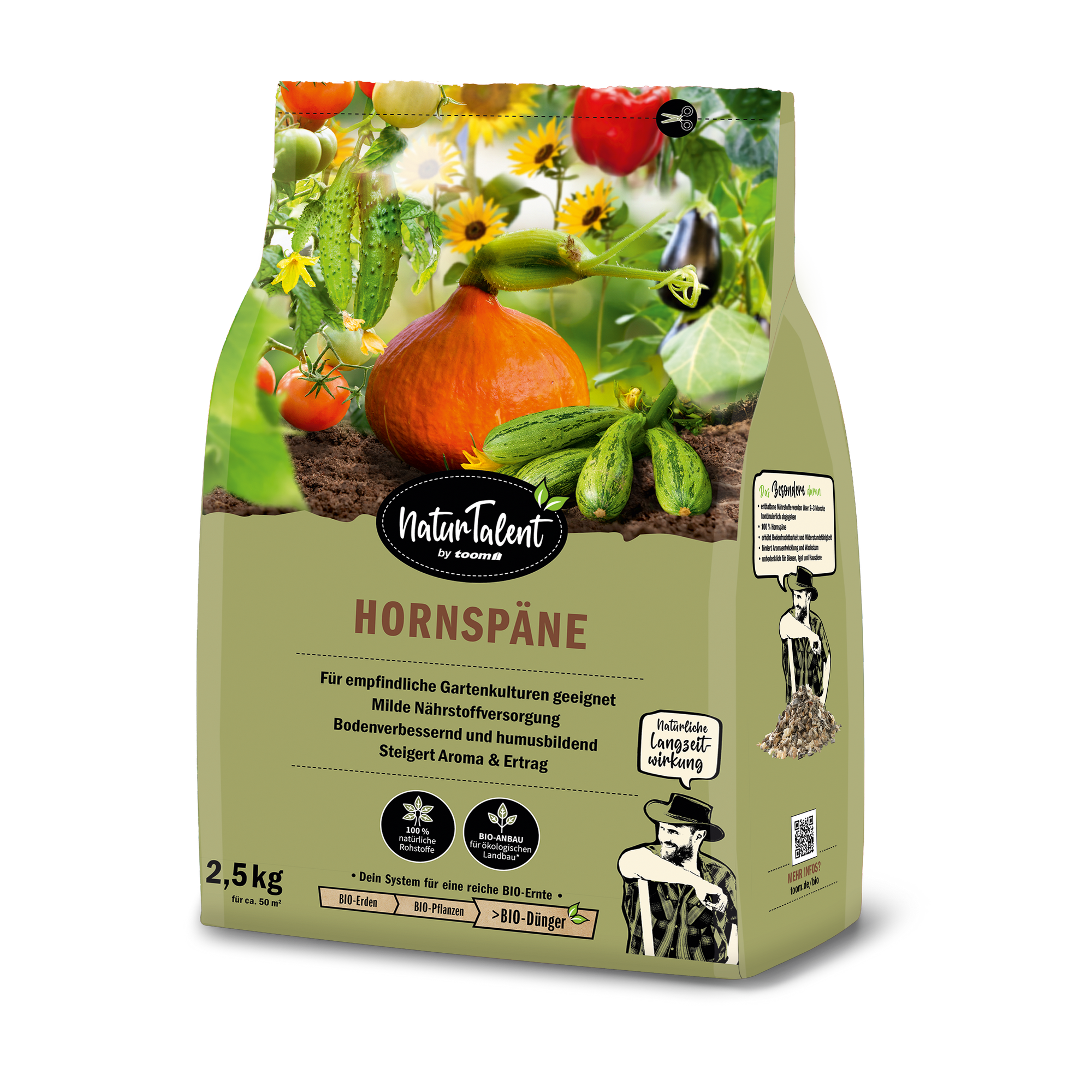 Naturtalent by toom® Bio-Hornspäne 2,5 kg + product picture