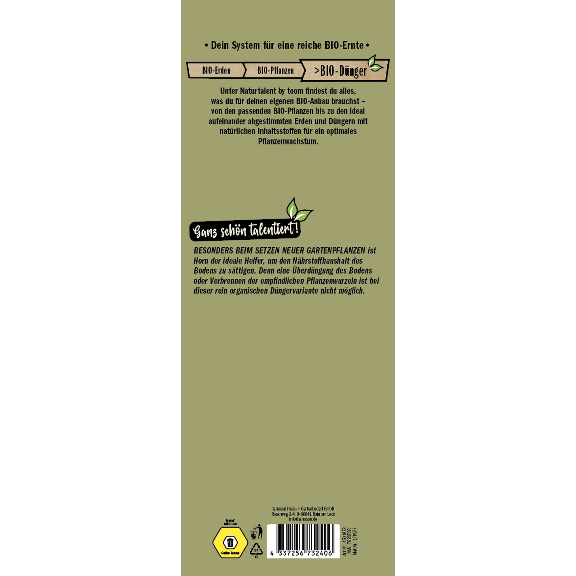 Naturtalent by toom® Bio-Hornspäne 2,5 kg