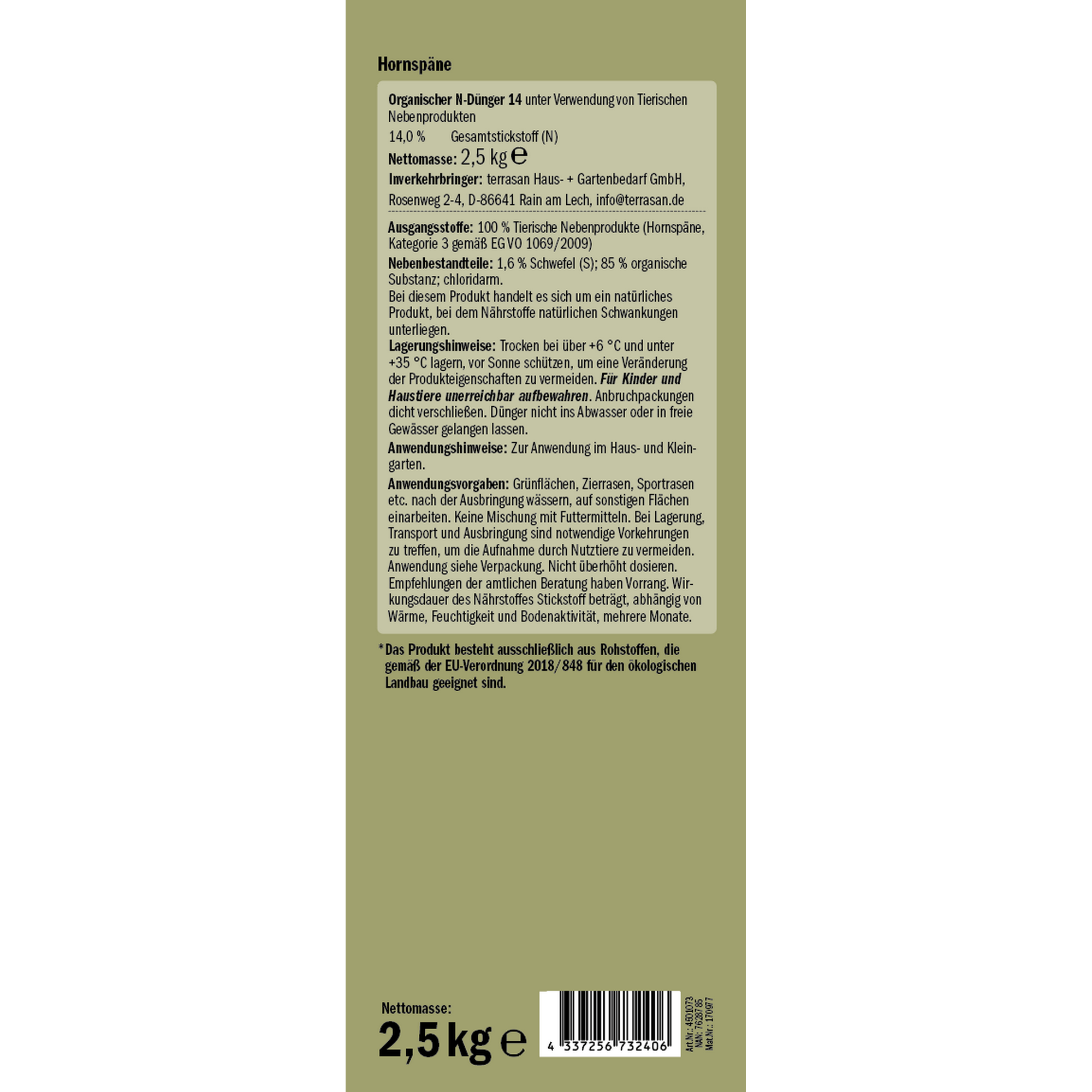 Naturtalent by toom® Bio-Hornspäne 2,5 kg
