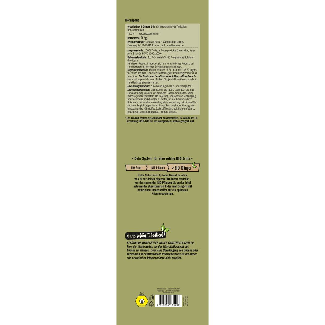 Naturtalent by toom® Bio-Hornspäne 5 kg