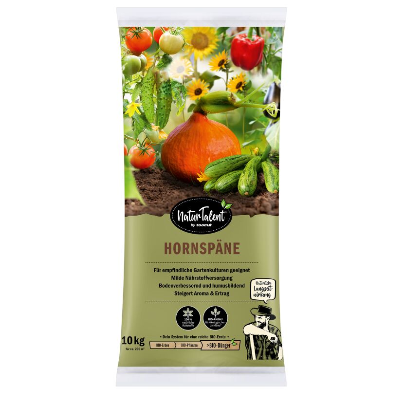 Naturtalent Hornspäne 10 kg für Gartenkulturen