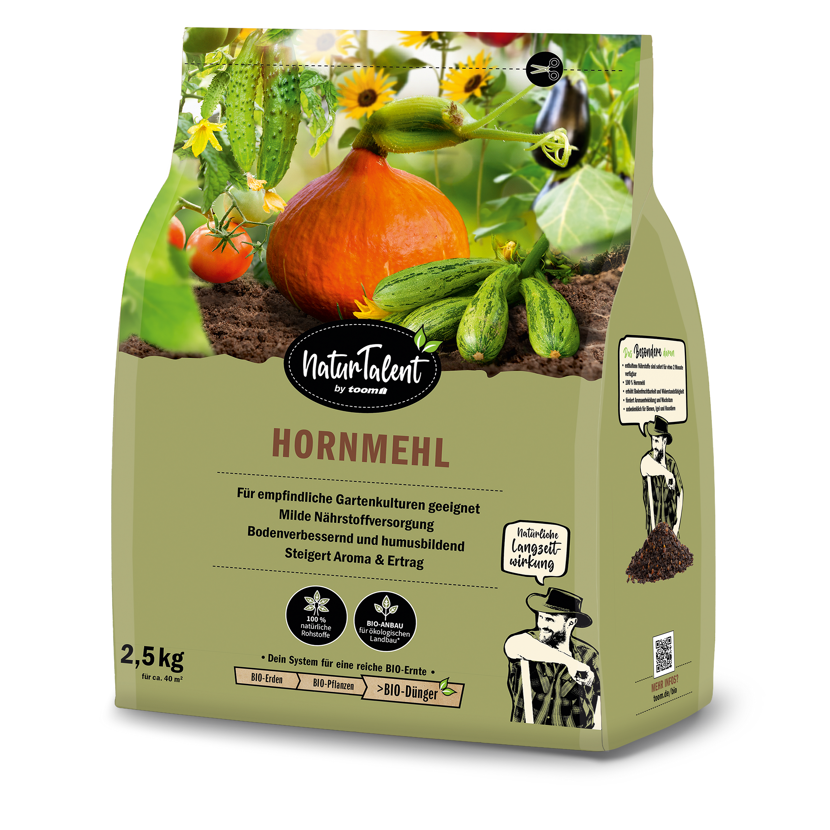 Naturtalent Hornmehl Dünger für Gartenkulturen