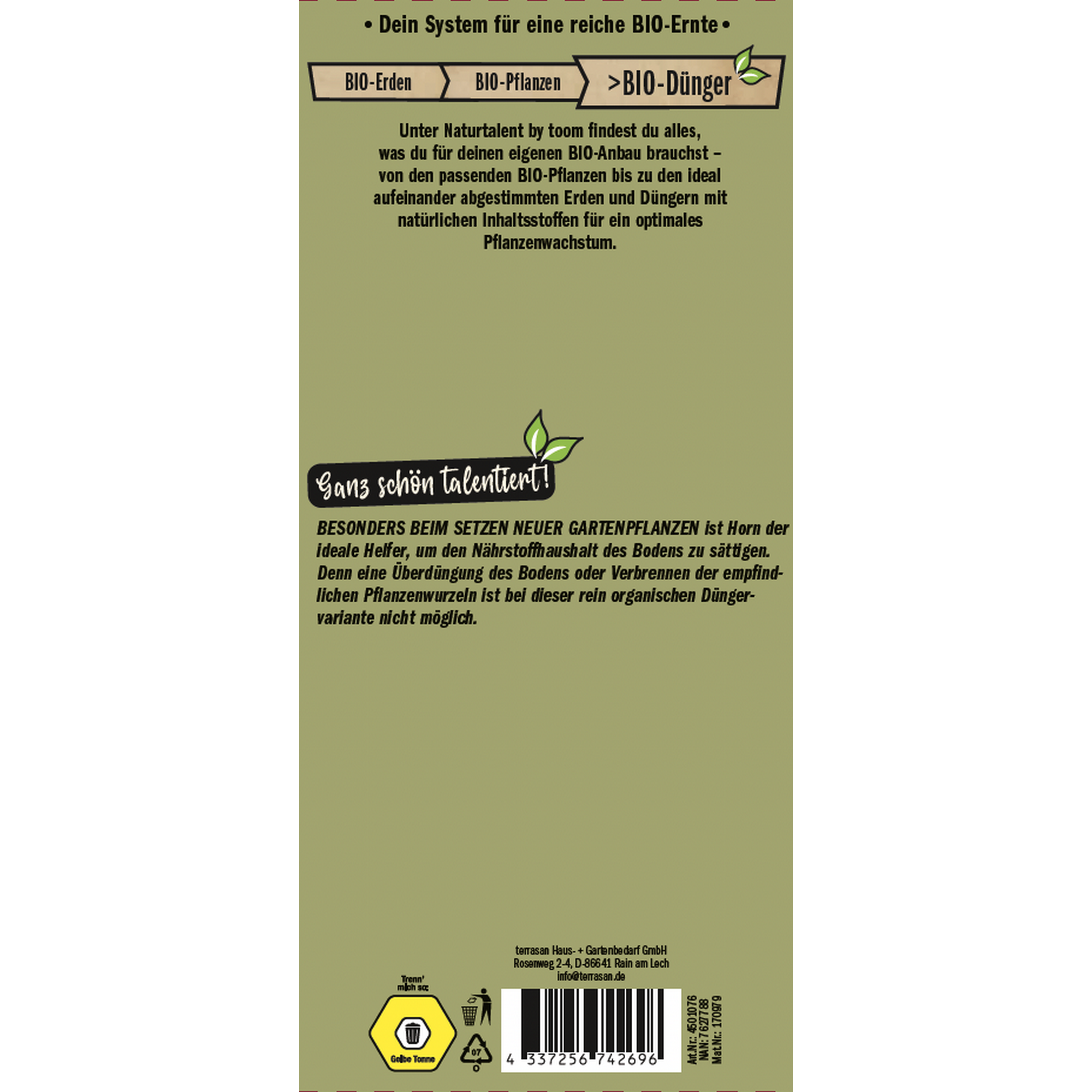 Naturtalent by toom® Bio-Hornmehl 2,5 kg
