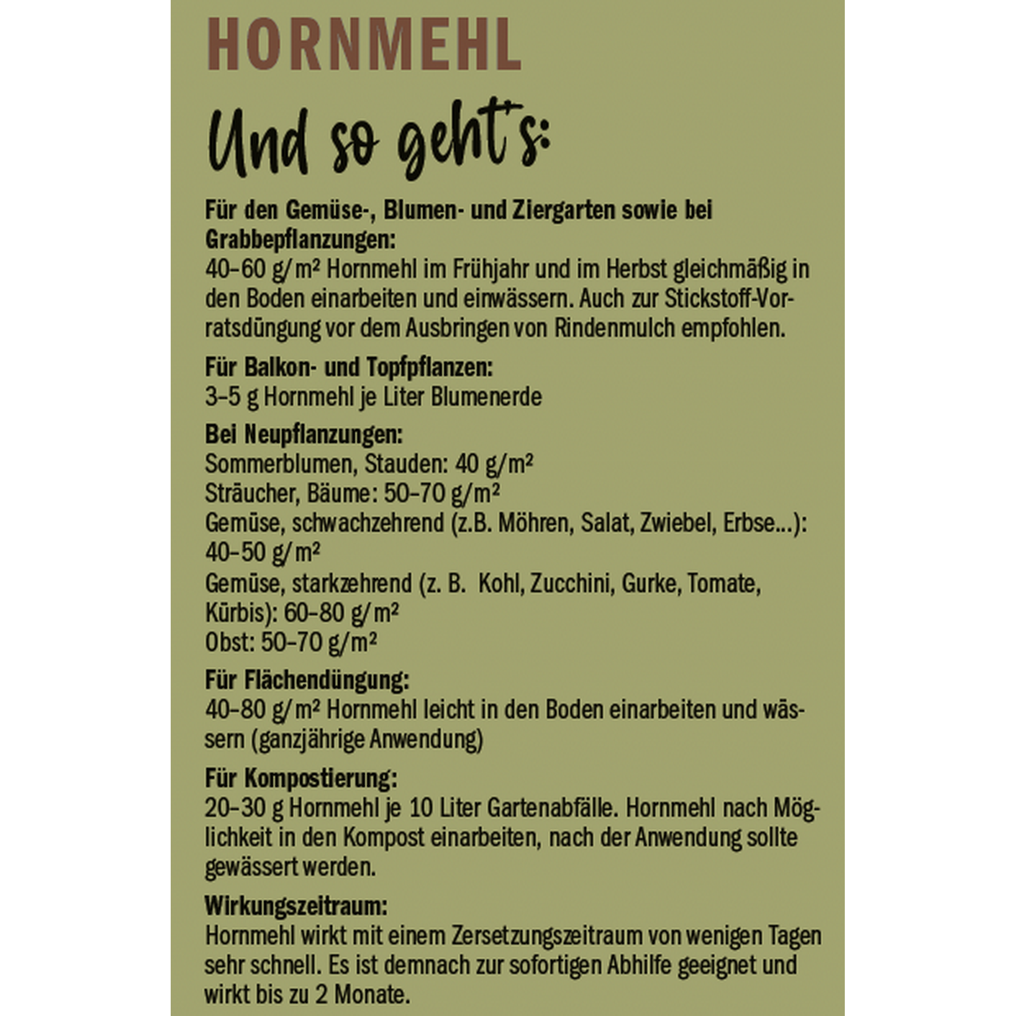 Naturtalent by toom® Bio-Hornmehl 2,5 kg