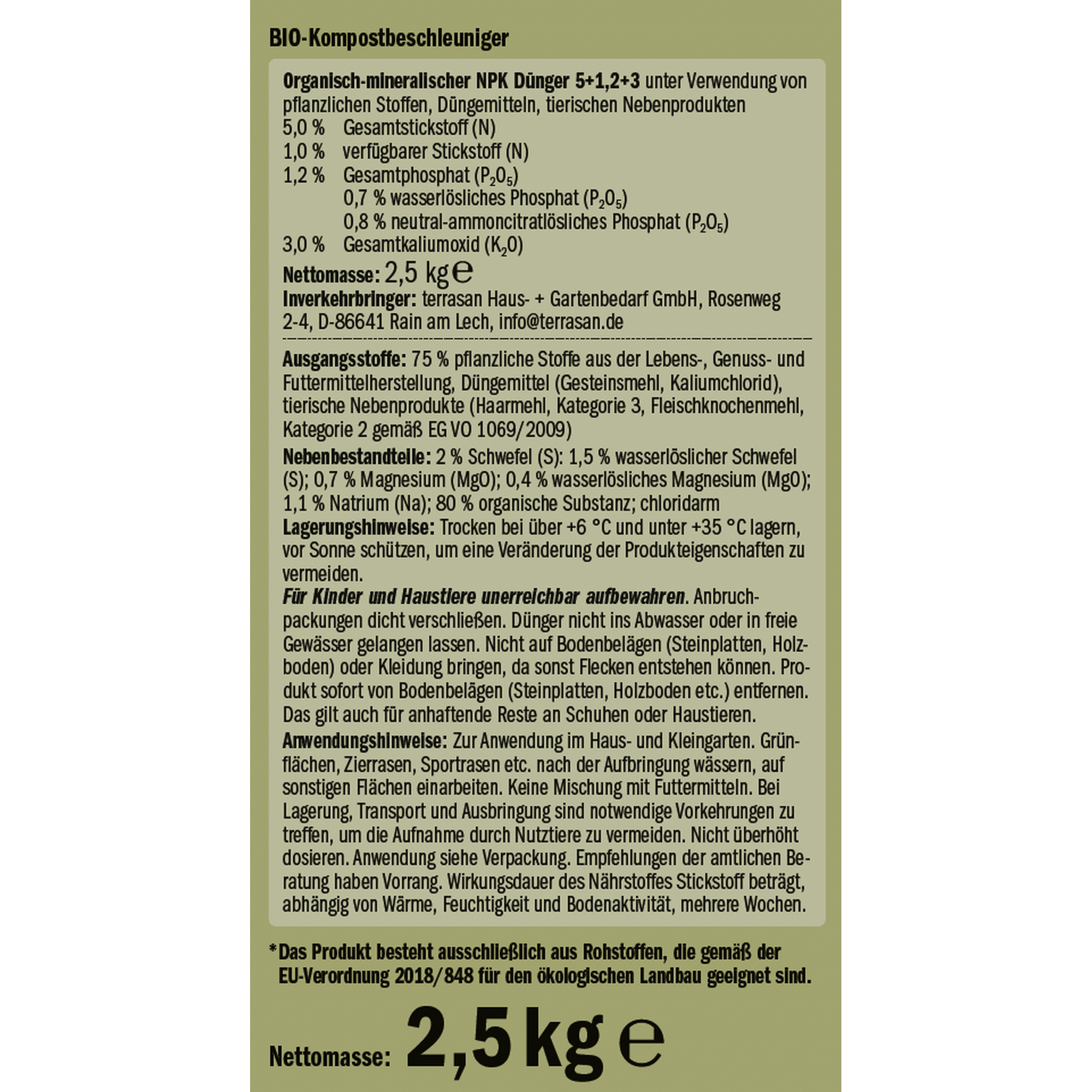 Naturtalent by toom® Bio-Kompostbeschleuniger 2,5 kg