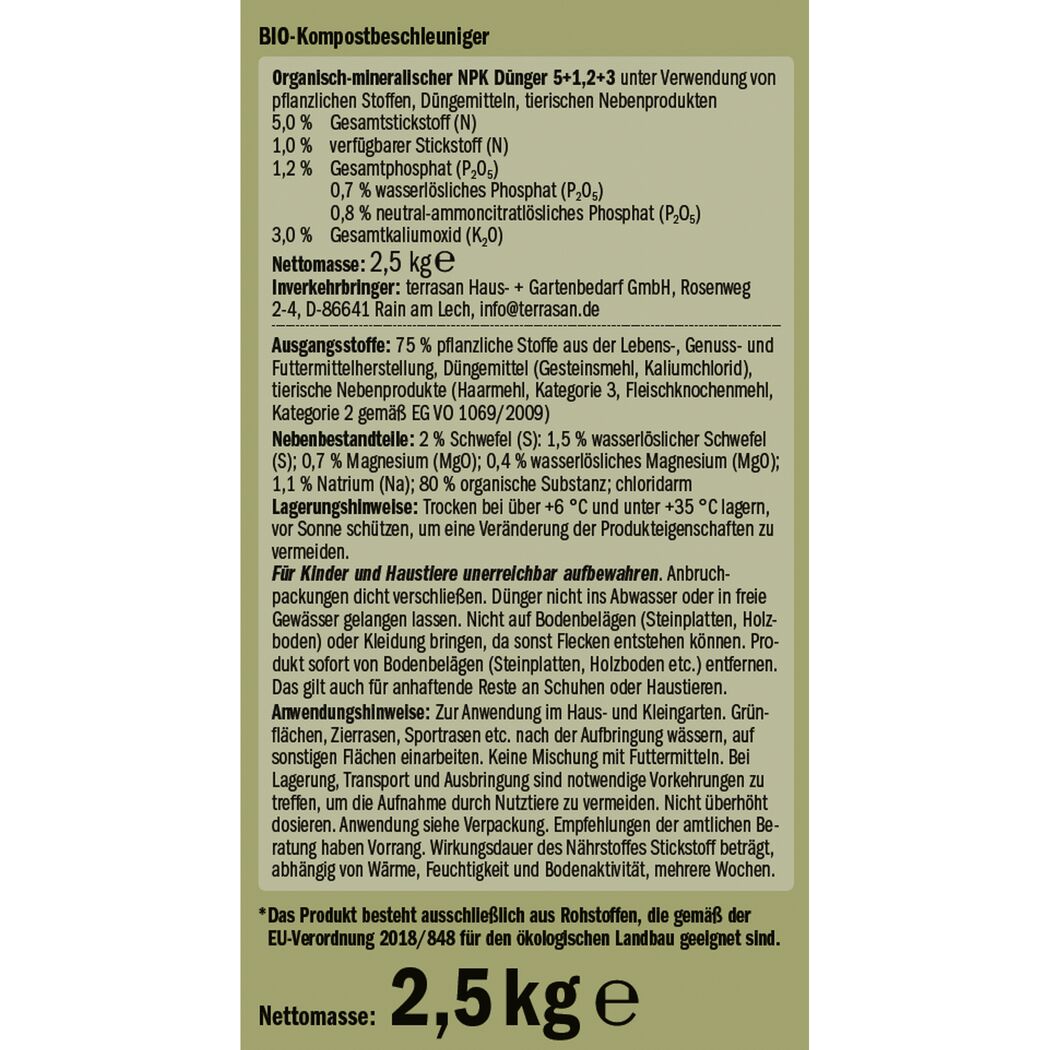 Naturtalent by toom® Bio-Kompostbeschleuniger 2,5 kg