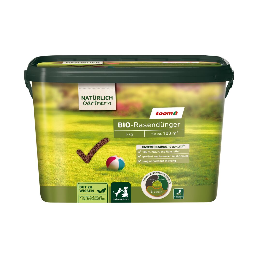 Bio-Rasendünger mit Langzeitwirkung 5 kg